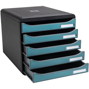 Exacompta 30934D Комод Big Box 5 шухляд Skandi тихоокеанський синій А4+