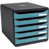 Exacompta 30934D Комод Big Box 5 шухляд Skandi тихоокеанський синій А4+