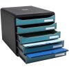 Exacompta 30934D Комод Big Box 5 шухляд Skandi тихоокеанський синій А4+