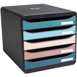 Exacompta 309606D Комод Big Box 5 шухляд Scandi кольори в асортименті