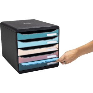 Exacompta 309606D Комод Big Box 5 шухляд Scandi кольори в асортименті