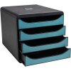 Exacompta 31034D Комод Big Box 4 шухляди Skandi тихоокеанський синій А4+