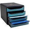 Exacompta 31034D Комод Big Box 4 шухляди Skandi тихоокеанський синій А4+
