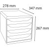 Комод Exacompta Big Box 4 ящика Skandi цвета A4 A4+
