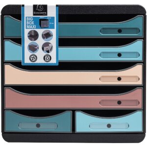 Exacompta 312606D Big Box Maxi тумба с 6 ящиками цвета...