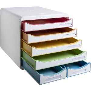 Комод Exacompta BIG BOX MAXI White Harlequin 6 шухляд для А4 та А4+
