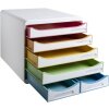 Комод Exacompta BIG BOX MAXI White Harlequin 6 шухляд для А4 та А4+