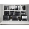 Тумба Exacompta 307714D STOREBOX 7 открытых ящиков черный глянцевый