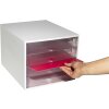 Комод Exacompta 228323D ECOBOX з 4 висувними шухлядами кришталевий