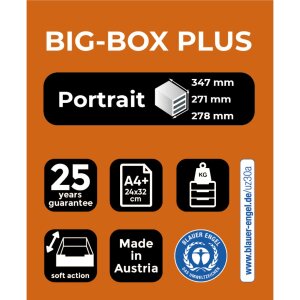 Exacompta 3097218D Коробка для ящиков Big Box Plus 5 ящиков карминово-красная глянцевая