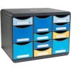 Exacompta 3137202D Комод STORE BOX MULTI 11 шухляд Бджола Синій Асорті