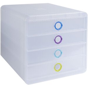 Тумба Exacompta Chromaline 4 ящика POP-BOX для документов формата A4+