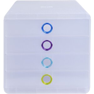Тумба Exacompta Chromaline 4 ящика POP-BOX для документов формата A4+