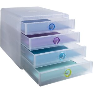 Тумба Exacompta Chromaline 4 ящика POP-BOX для документов формата A4+