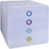 Тумба Exacompta Chromaline 4 ящика POP-BOX для документов формата A4+