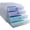 Тумба Exacompta Chromaline 4 ящика POP-BOX для документов формата A4+