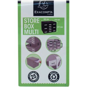 Тумба Exacompta STORE BOX MULTI 11 ящиков черная офисная черная
