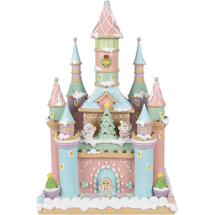 Clayre & Eef 6PR4262 Украшение Замок 27x18x42 см