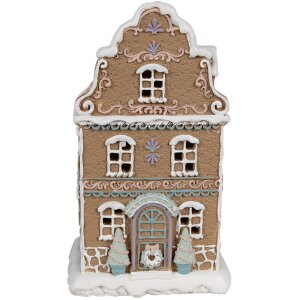 Clayre & Eef Пряничный домик со светодиодами 12x9x20...