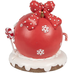 Clayre Eef 6PR4340 Пряничный домик светодиодный красный полирезин Рождество в стиле кантри