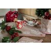 Clayre Eef GBB50 Корзина для хлеба Пряничный домик коричневая круглая хлопок Ø 15x16 см
