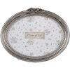 Фоторамка Clayre & Eef 2F1175 Срібляста овальна 18x3x13 см / 15x10 см