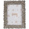 Clayre & Eef 2F1183 Фоторамка серебряного цвета 18x2x23 см Ретро-цветочный дизайн