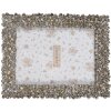 Clayre & Eef 2F1183 Фоторамка серебряного цвета 18x2x23 см Ретро-цветочный дизайн