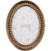 Clayre & Eef 2F1191 Фоторамка овальная золотая 17x2x21 см 13x18 см