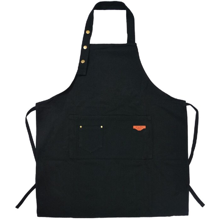Clayre & Eef KT041.038 Фартух джинсовий чорний 75x65 см