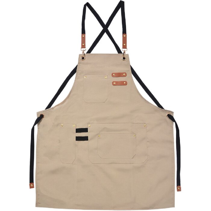Clayre & Eef KT041.040BE Фартух бежевий 75x66 см