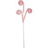 Clayre & Eef 65849 Рождественское украшение трость конфеты красный белый 17x1x66 см