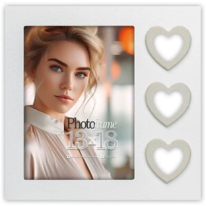 ZEP Деревяна фоторамка Merida White 10x15 см з малюнком...