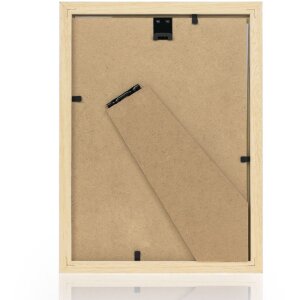 Деревянная рамка ZEP Aosta White 10x15 см с глянцевой поверхностью и закругленным профилем