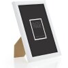 Деревянная рамка ZEP Aosta White 10x15 см с глянцевой поверхностью и закругленным профилем