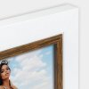 Деревяна фоторамка ZEP Caen 20x30 см двоколірна біло-коричнева для настінного столу