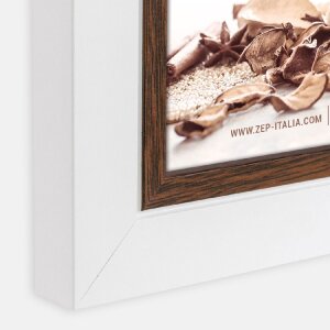 ZEP Подвійна рамка Caen 2 фото 13x18 см Білий Коричневий 36x20,5 см
