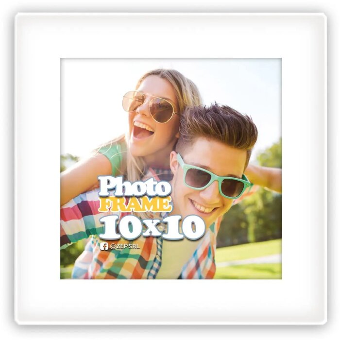 ZEP Магнітна акрилова фоторамка 10x10 см Modern White