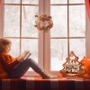 ZEP Рождественская фоторамка Mila дерево 10x15 см красный натуральные тона украшение