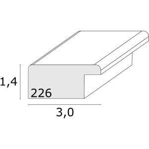 Deknudt S226K4 Рамка для картини дерево червона 40.0 x 50.0 см