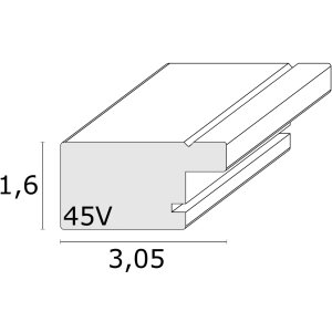 Фоторамка Deknudt S45VD1 пластиковая серебристая 20,0x28,0 см