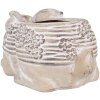 Горщик для квітів Clayre & Eef 6TE0543 Кролик бежево-коричневий 30x17x13 см Камінь