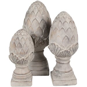 Clayre & Eef 6TE0545L Украшение Pinecone Stone Grey Ø 17x39 см