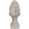 Clayre & Eef 6TE0545M Декоративний камінь шишка сірий Ø 14x33 см