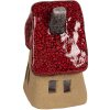 Clayre & Eef 6CE1777 Украшение Дом Коричневый Красный Керамика 10x8x13 см Стиль Кантри