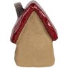 Clayre & Eef 6CE1777 Украшение Дом Коричневый Красный Керамика 10x8x13 см Стиль Кантри