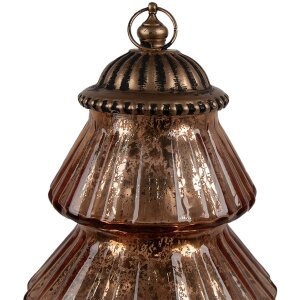 Ялинка світлодіодна Clayre & Eef 6GL4574KO Ø 16x22 см мідне скло кантрі стиль