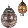 Clayre & Eef 6GL4595 Светодиодное украшение Стекло розовое Ø11x15 см Стиль кантри 2xAAA