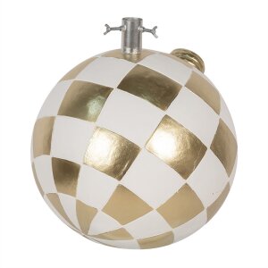 Clayre & Eef 6MG0053 Подставка для елки Белое золото 42x42x44 см