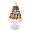 Clayre & Eef 6PR4247 Декоративний торт Пряник Ø 29x52 см Коричневий білий Стиль кантрі